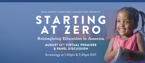 Starting At Zero Movie Premiere & Panel Discussion On August 12