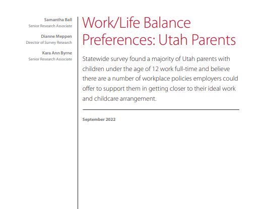 What Do Utah Working Parents Want?