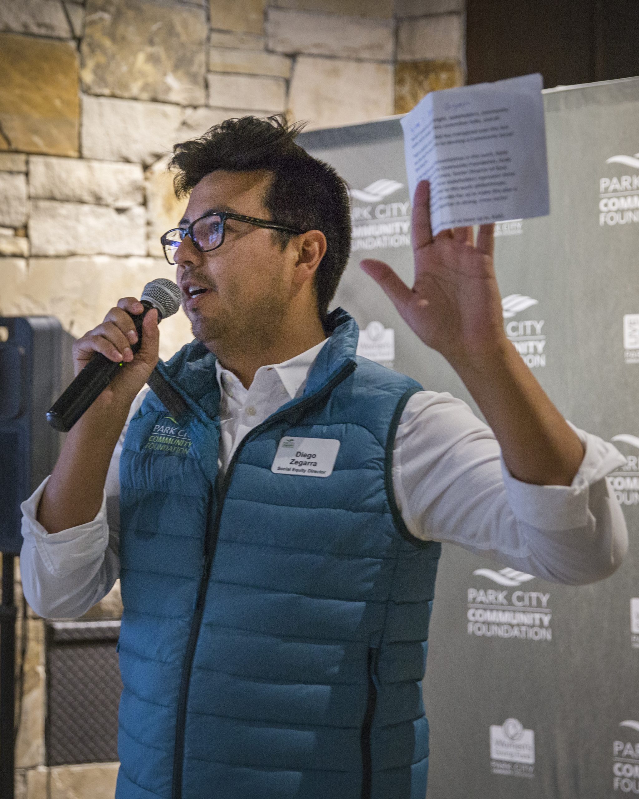 Diego Zegarra at Park City Community Foundation