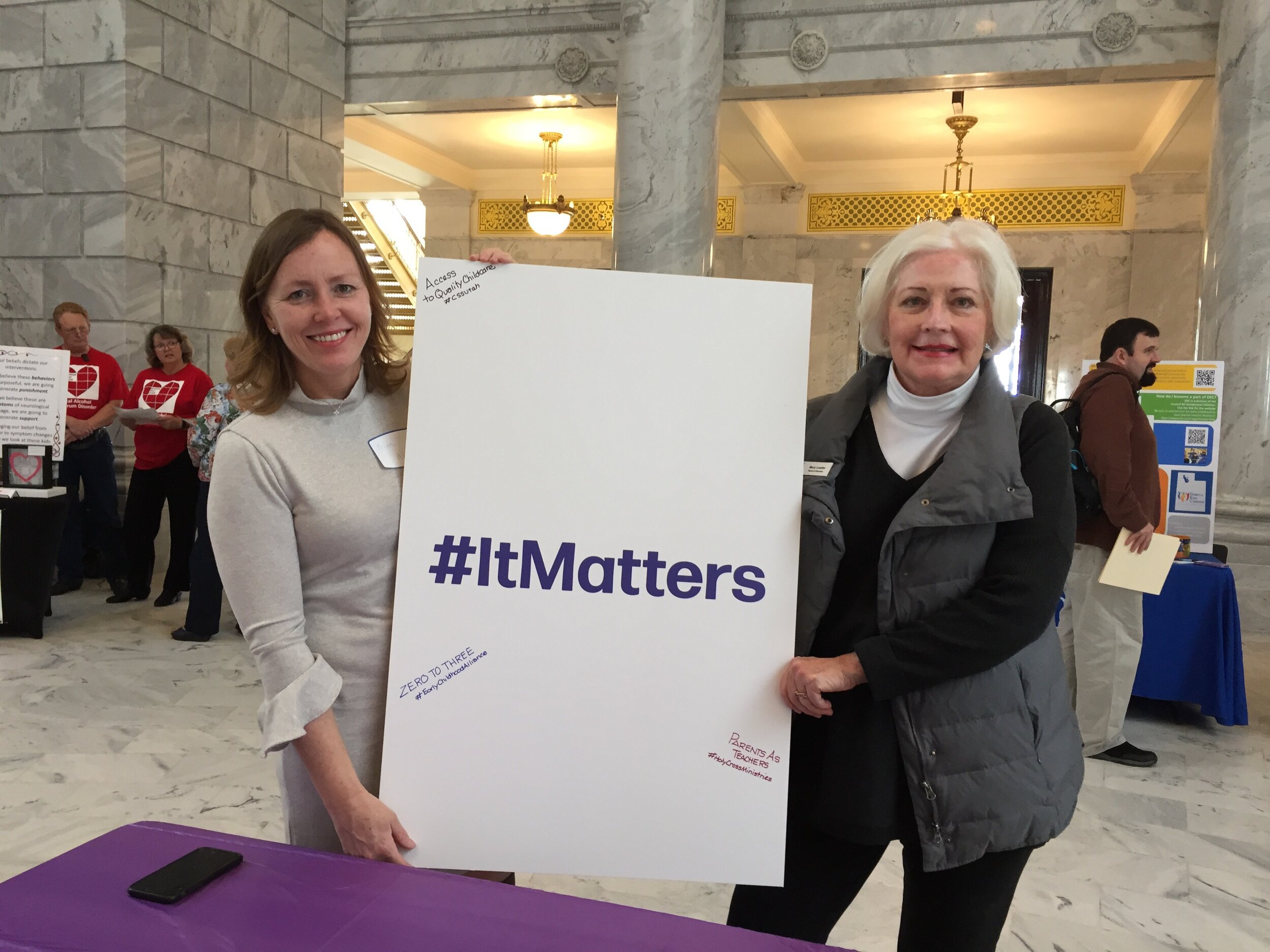 Volunteers Kim Abbett and Mary Leader help define why so many things matter when it comes to early childhood.