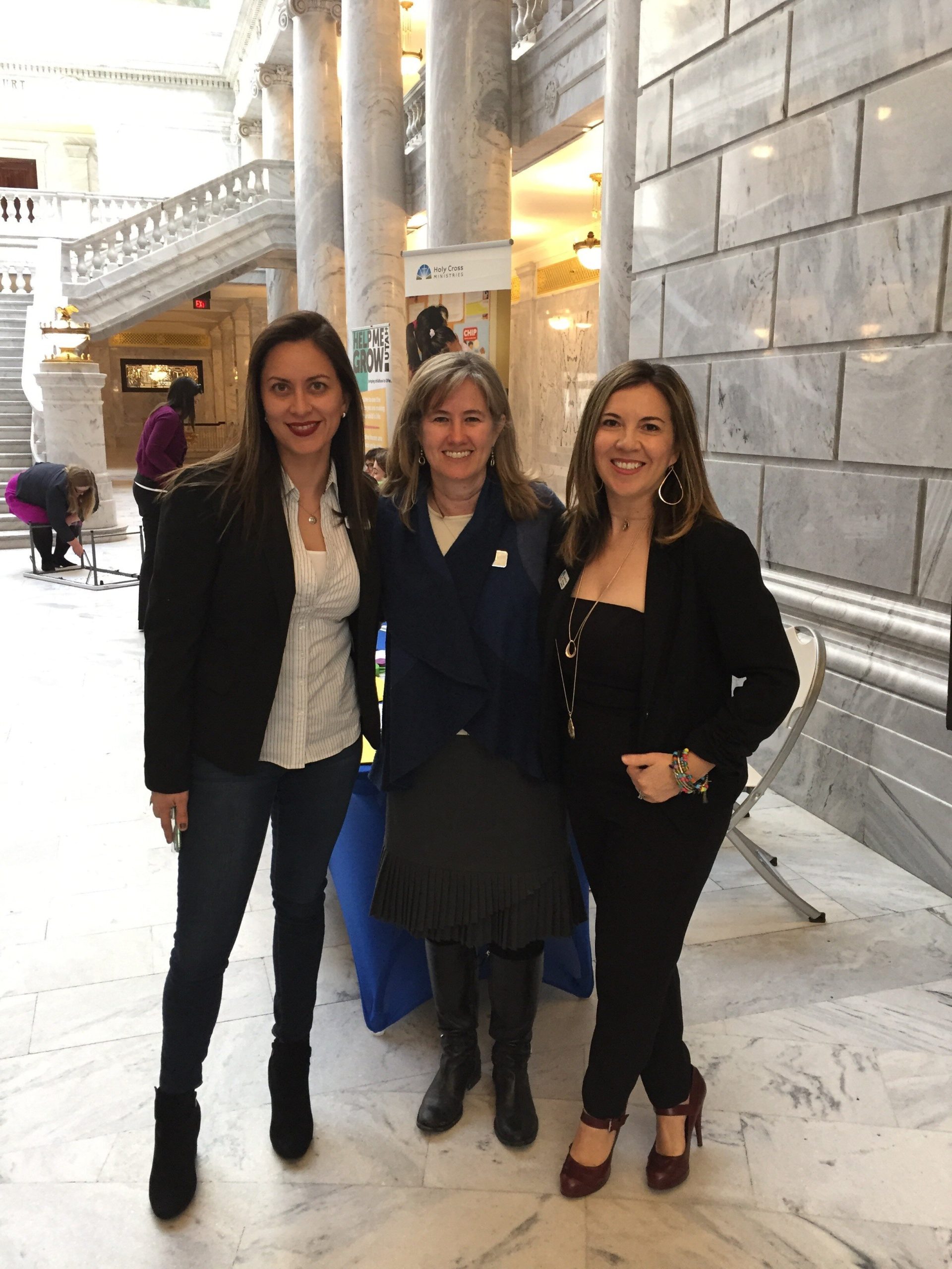 Miriam Garcia, Kristen Schulz and Lizeette Zurita at Early Childhood Day on the Hill