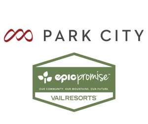 Park City Mountain and Vail Resorts Epic Promise logos.
